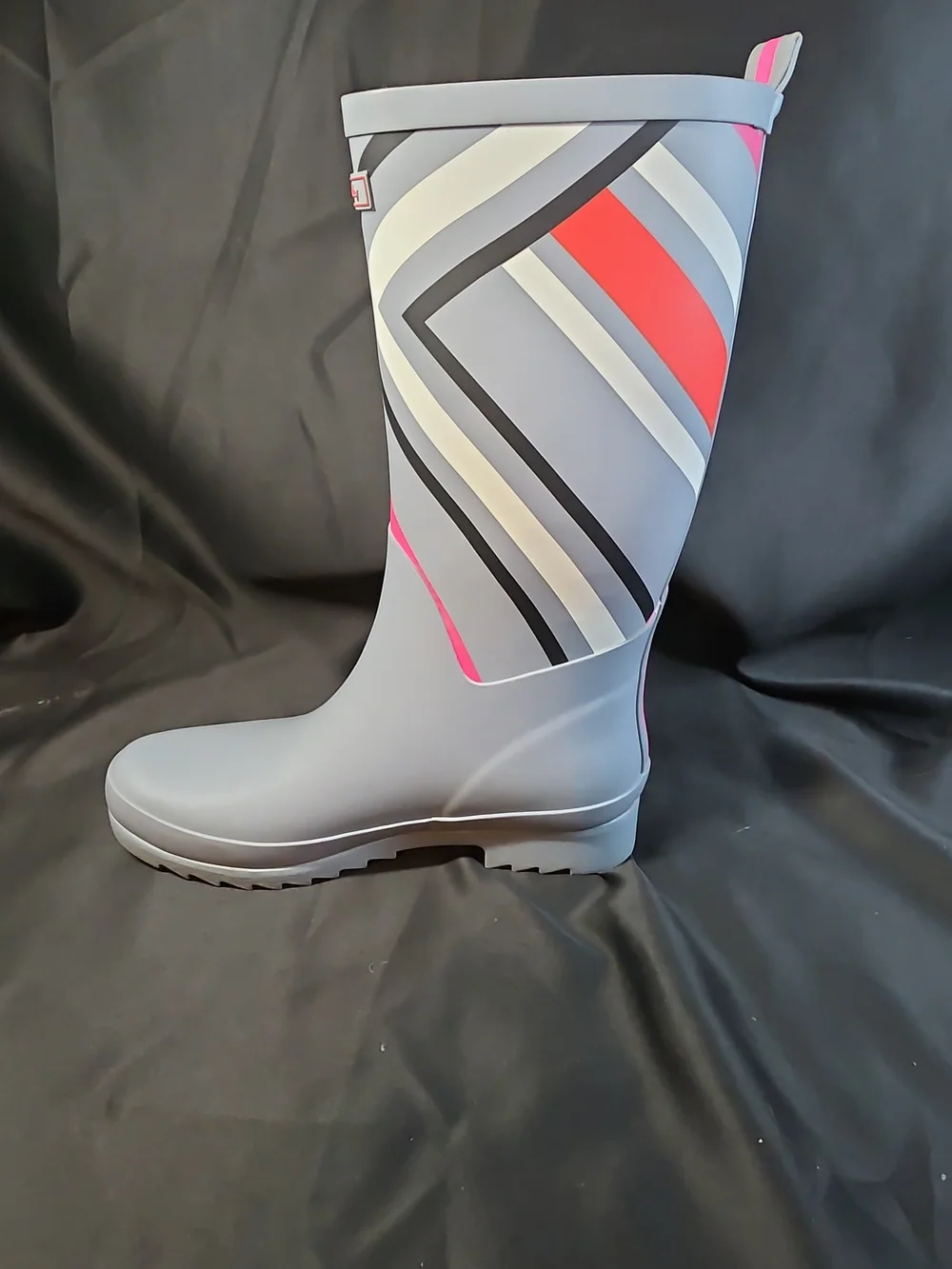 Vera Bradley Gray & Pink Patterned Women's Rain Boots